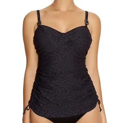 Fantasie Swimwear Montreal Twist Front Tankini Top Black 5433 • £29.95