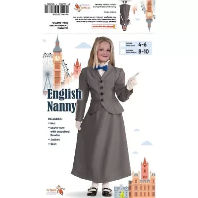 Mary Poppins English Nanny Victorian Maid Girls Costume Book Week • $49.99
