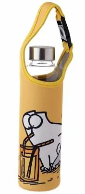£9.95 • Buy Simons Cat Reusable Reinforced Glass Water Bottle With Sleeve And Handle Puk
