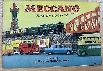 Meccano Trade Shop Catalogue 1957? Toyland Dudley Hornby Dublo Dinky Toys • £4.99