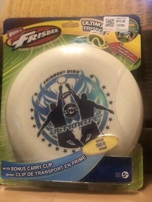 £19.37 • Buy Wham-O Ultimate Frisbee Sport Disc 175g White With Bonus Clip New!