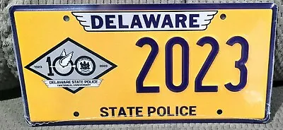 Delaware State Police 100th Anniversary Collectors License Plate • $250