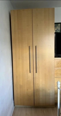 £30 • Buy Ikea Tall Pax Double Wardrobe 100W X 60D X236H Cm
