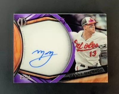 Manny Machado Auto #/50 Purple 2018 Topps Tribute #TA-MM Orioles/Padres • $59.95