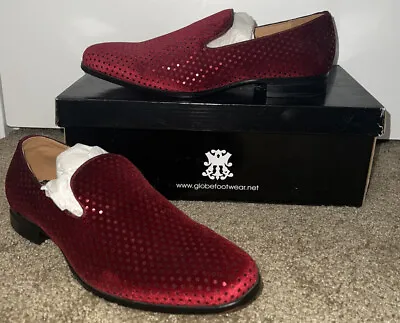 AFTER MIDNIGHT Mens Sequin Loafer Slip-On Shoes Smoker Formal Prom Size 11 NIB! • $35.99