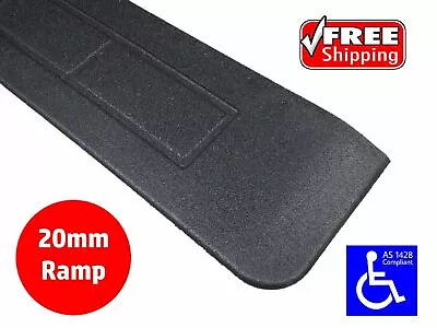 RUBBER THRESHOLD RAMP 20mm WHEELCHAIR ACCESS DISABILITY DOOR STEP WEDGE  • $49.90