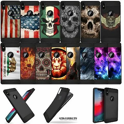 For [iPhone XR/ 10R (6.1 )] Slim Fitted Carbon Fiber TPU Case With Design Matte • $10.99