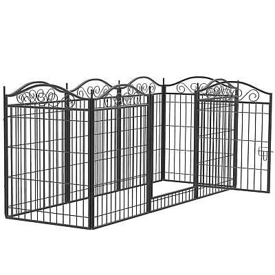  8 Panel Dog Playpen Metal Kennel Exercise Fence Heavy Duty Outdoor Indoor Pet • $129.95