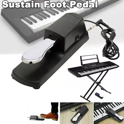 Universal Damper Sustain Foot Pedal Switch For Yamaha Casio Piano Keyboard • $21.49