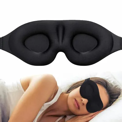 $2.02 • Buy 3D Travel Sleep Eye Mask Soft Padded Shade Cover Sleeping Blindfold Eye Cover *