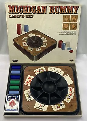 Vintage Tripoley Michigan Rummy Royal Rotating Board In Great Cond FREE SHIP • $49.99