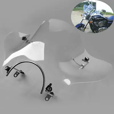 7/8  Clear Windshield Fit For Cruisers Honda Shadow Spirit Aero Rebel Deluxe VLX • $49.50