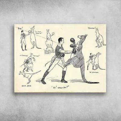 $14.52 • Buy Boxing Kangaroo, Boxing Lover, Boxing Man Poster
