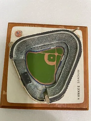 NEW YORK YANKEES MINIATURE REPLICA STADIUM. Clay With A Wooden Base. Looks Old! • $45