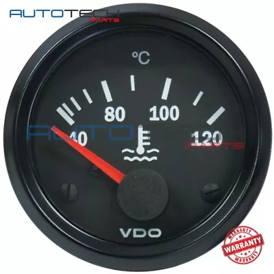 Elec Water Temp Gauge 24v 120c Cockpit International Use Sender E65-320.002 • $69