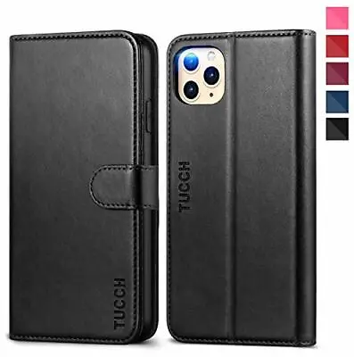 Iphone 11 Pro Case Iphone 11 Pro Leather Wallet Case With RFID Blocking Magneti • £25.22