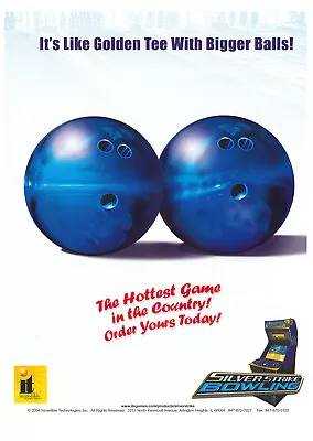 Silver Strike Bowling Video Arcade Flyer / Brochure / Ad • $15.95