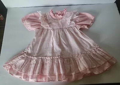 Vintage New York Kids Little Girls Size 2T Floral Pink Lace Ruffle... • $24.99