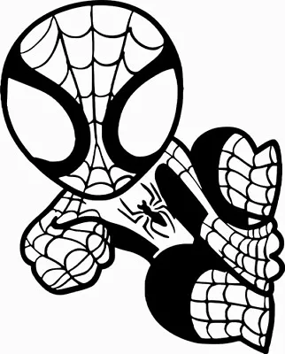 Spiderman Chibi Marvel Comics Wall Car Truck Window Vinyl Sticker Decal • $3.99