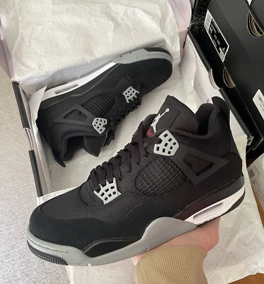$500 • Buy Nike Air Jordan 4 SE Black Canvas US10 Brand New | Free Shipping ✅