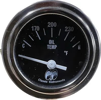 Mooneyes 2-1/8” Oil Temp Gauge By Classic Instruments With Mounting Bracket • $128.70