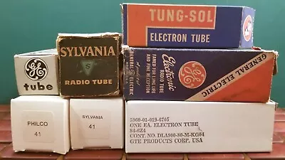 7 Vacuum Tubes Electron Tubes Philco Sylvania GE GTE Tung-Sol Van Horne • $52