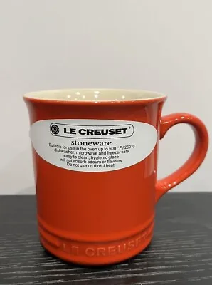 Le Creuset Stoneware Tall Red  400ml Tea/Coffee Mug/Cup New • £22.99