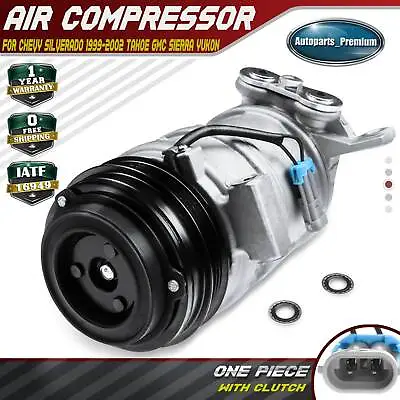 $145.99 • Buy AC Compressor With Clutch For Chevrolet GMC Silverado Sierra 1500 2500 Tahoe