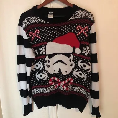 $18.99 • Buy Star Wars Mens Storm Trooper Ugly Christmas Sweater Multicolor Long Sleeve M