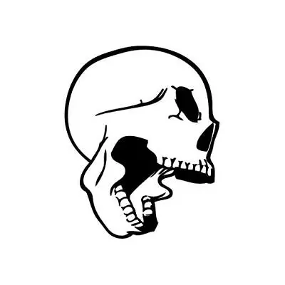 Skull Mouth Eat Up - Vinyl Decal Sticker For Wall Car IPhone IPad Laptop • £6.61