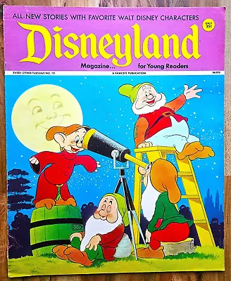 Vintage 1973 Disneyland Magazine #70 With Snow White Dwarfs Cover • $6.99