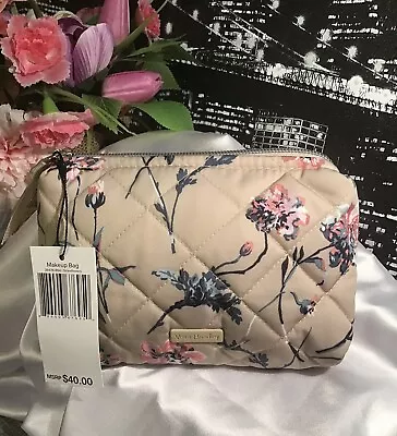 Vera Bradley Performance Twill Small Cosmetic Bag Strawflowers NWT RV$40 • $20.99