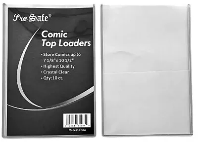 20 Comic TOPLOADERS - Regular 7 1/8  X 10 1/2  - 2 Packs Comic Book Top Loaders • $39.88