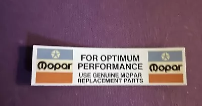 Vintage Mopar For Optimal Performance Replica Decals Stickers. • $8