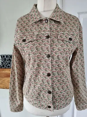 Laura Ashley Ditsy Floral Western Style Jacket Uk 14 Spring Summer Wardrobe  • £24.50