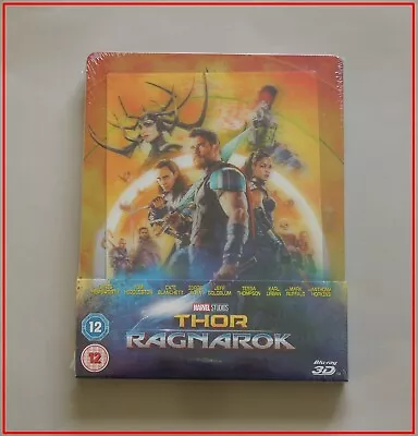 Thor Ragnarok - Uk Lenticular 3d + 2d Blu-ray Steelbook * New & Sealed - Marvel • £36.96