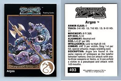 $1.99 • Buy Argos #493 Advanced Dungeons & Dragons 1992 TSR Trading Card