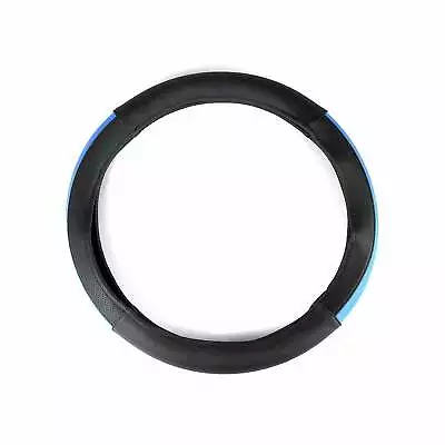 For Hummer 15  Steering Wheel Cover Half Moon Blue Breathable Anti-Slip Leather • $29.99