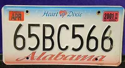 1x Vintage License Plate #65BC566 Alabama Heart Of Dixie  • $14.99