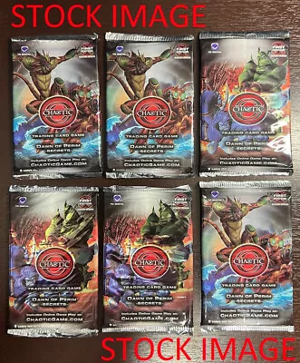 6X DAWN OF PERIM SECRETS 1st Ed. Factory Sealed Chaotic Card Game Booster Packs • $96.99