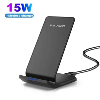 15W Wireless Fast Charger Stand Charging Dock For Samsung Galaxy S23 Ultra S22+ • $12.85