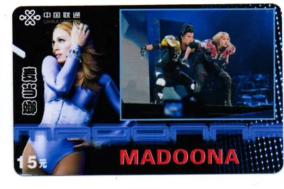 £1.75 • Buy China: Phone Card - Madonna Louise - Sexy Girl - US Singer/187
