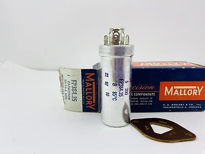 New Vintage Mallory FP-379.1 Capacitor 20-50-20 MFD 475-50-25 V • $35.99