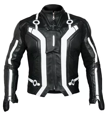 Tron Legacy Jacket - Genuine Leather Biker Jacket • $269