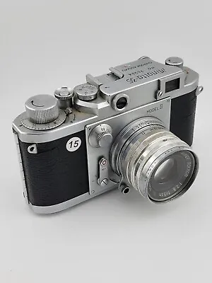 VINTAGE MINOLTA 35 MODEL II RANGEFINDER W/ROKKOR 5cm F2.8 Lens. Untested • $249.99