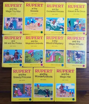 11 X Rupert Little Bear Library Books By Mary Tourtel Vintage 1970s Woolworths • £22.99