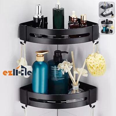 Bathroom Corner Shower Shelf Shampoo Soap Holder Rack Storage Organiser Caddy • $20.99