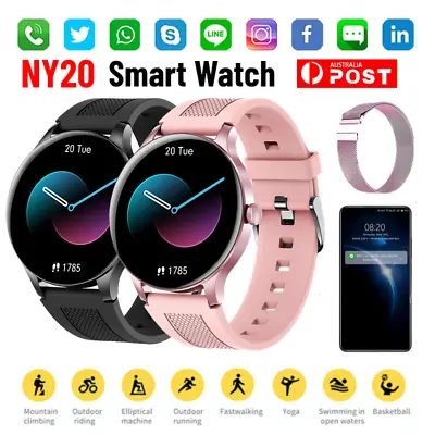 $60.99 • Buy Smart Watch Women Men Fitness Tracker Heart Rate For Android OS Waterproof New