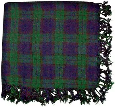 Men's Scottish Kilt Fly Plaid Tartan 48  X 48  Acrylic Wool Shawl Black Watch • $24.99