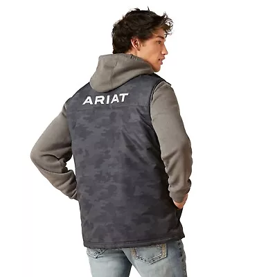 Ariat Men's Team Concealed Carry Ebony Camo Insulated Vest 10046719 • $89.97